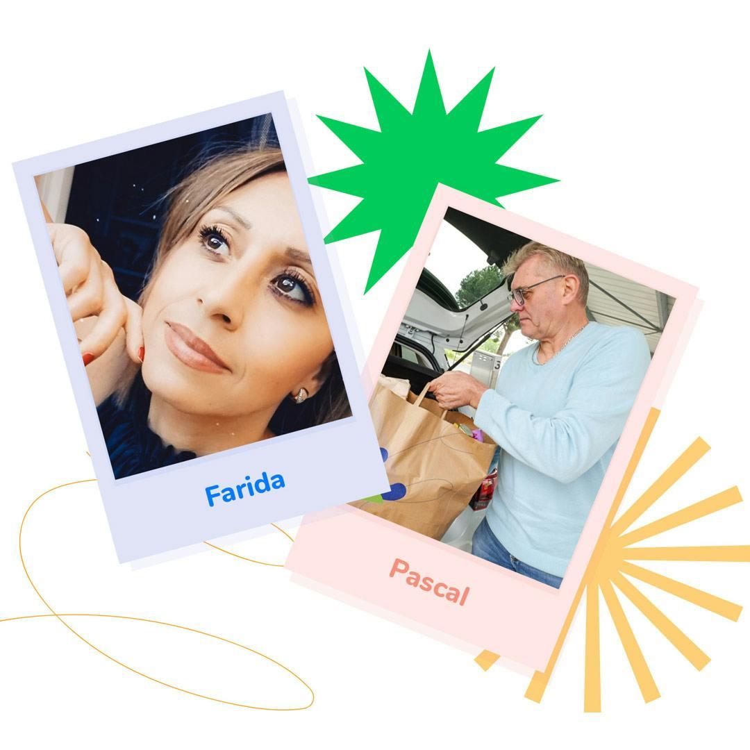 Farida & Pascal, cotransporteurs Shopopop