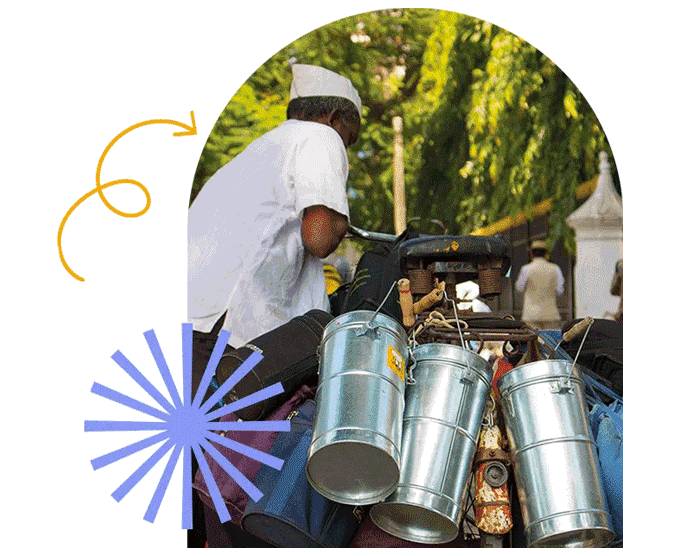 Shopopops' origins: Dabbawallahs