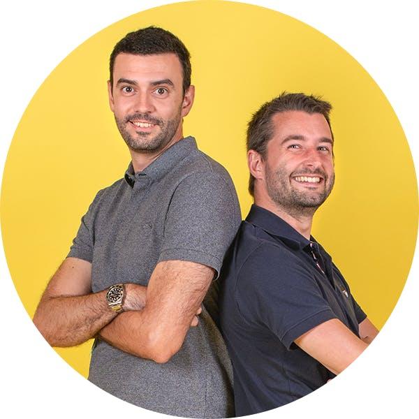 Johan Ricaut et Antoine Cheul, cofondateurs de Shopopop